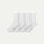 Men's Modern Rib Half Calf Sock 4-Pack - white mix L