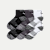 Men's Running Quarter Sock 6-Pack - white-charcoal-black-bee - 15