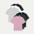 Women's Pima Cotton Crew Neck T-Shirt 6-Pack - Dark Elm Mauve Mix L