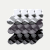 Men's Running Quarter Sock 12-Pack - white-charcoal-black-bee - 5
