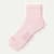 Modern Rib Quarter Socks - pale pink L [7407]