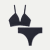 Women's Seamless Triangle Bralette + Thong Pack - Midnight Navy L