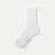 Modern Rib Half Calf Socks - white L [10047]