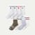 Half Calf Sock 8-Pack - Blue Stripe Mix L