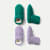 Toddler Gripper Slipper Bootie - Sherpa-Lined - 2-Pack - Soft Lavender x Bright Marine