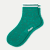 Open Knit Quarter Socks - Kelly Green L [10427]