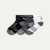 Men's Running Quarter Sock 3-Pack - white-charcoal-black-bee - 13