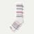 Holiday Calf Socks - soft white olive twist L [9776]