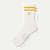Modern Rib Half Calf Socks - lemon L [9175]