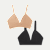 Women's Seamless Triangle Bralette 2-Pack - Sahara Sand x Black L