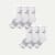 Men's Running Half Calf Sock 6-Pack - white mix L