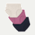 Women's Super Soft High Rise Full Brief 3-Pack - Purple Ochre Navy Oat Mix L