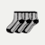 Women’s Sheer Quarter Sock 3-Pack - Black Floral Mix L