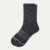 Merino Wool Blend Half Calf Socks - Charcoal L [8625]