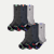 Merino Wool Blend Athletic Calf Sock 6-Pack - Meteor Mix L