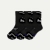 Women's Running Half Calf Sock 3-Pack - black mix L
