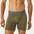 Men's Cotton Modal Blend Boxer Brief - OLIVE MOSS / PEBBLE WAISTBAND MO1 [8470]