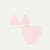 Women's Seamless Triangle Bralette + High Rise Brief Pack - Blush L