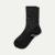 Women’s Floral Lace Half Calf Socks - black L [9996]