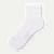 Modern Rib Quarter Sock - Bright White L [5702]