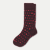 Men's Valentines Day Dress Calf Socks - Chocolate Brown L [8601]