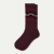 Merino Wool Blend Calf Socks - Plum Stitch L [9804]