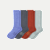 Modern Rib Calf Sock 4-Pack - Peri Smoke Mix