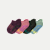 Toddler Marl Gripper Ankle Sock 4-Pack - Peach Plum Mix L [8774]