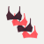 Women's No Show Plunge Bralette 4-Pack - Heirloom Red x All Spice L