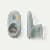Baby Gripper Slipper - Misty Sky L Front + Side [8518]