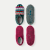 Women's Gripper Slipper 2-Pack - Teal Pine Fair Isle x Burgundy L