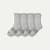 Solid Half Calf Sock 4-Pack - grey