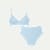 No Show Plunge Bralette + Hipster - Glacier Blue L