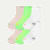 Women's RunPro Quarter Sock 6-Pack - lime sand mix L