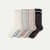 Women's Chunky Ragg Calf Sock 4-Pack - balsam black mix L [10242]