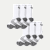 Men's Running Calf Sock 6-Pack - white-bee - 23