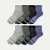 Men's Merino Wool Blend Quarter Sock 8-Pack - Glacier Haze Mix L