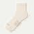 Modern Rib Quarter Socks - warm ecru L [7407]