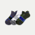 Men's Running Ankle Sock 3-Pack - Black Cobalt Mix L