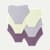Women's No Show Hipster 6-Pack - Plum Nimbus Meringue Mix L