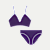Women's Seamless Triangle Bralette + Bikini - Concord L