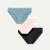 Women's Seamless Bikini 3-Pack - Fog Pink Black Mix L