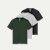 Men's Pima Cotton Crew Neck T-Shirt 3-Pack - Dark Elm Mix L