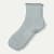 Scallop Cuff Quarter Socks - Misty Sky L [8837]