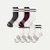 Women's Vintage Stripes Half Calf Sock 8-Pack - Dusty Steel Mix L