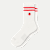 Modern Rib Half Calf Socks - tomato L [9173]