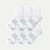 Golf Quarter Sock 6-Pack - White Mix