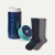 Men’s Everyday Compression Sock 2-Pack Gift Box - Navy Grey Mix L