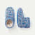 Toddler Gripper Slipper Bootie - Sherpa-Lined - Bold Blue L Front + Side [7076]