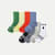 Youth Calf Sock 8-Pack - blue moss originals mix /L